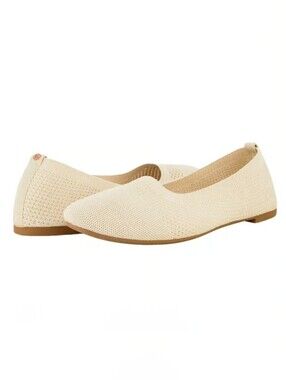 Danskin Vision Cream Knit Ballet Flat - Size 9